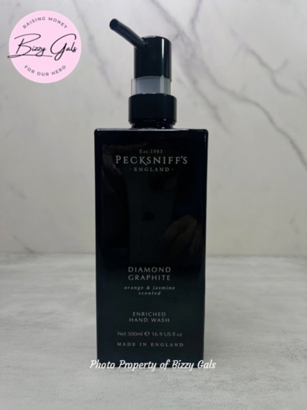 Pecksniffs England Diamond Graphite Orange Jasmine Hand Wash Soap